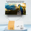 Smart Projector, 1080p Portable Projector, 6000LM Brightness for Home Entertainment,
