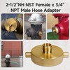 unrulysoul 2-1/2"NH NST Female x 3/4" NPT Male Fire Hydrant