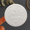 100 x A Sweet Thank You Wedding Stickers Party Embossed