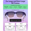 Meeloog Polarized Fit Over Glasses Sunglasses for Women, Square Wrap