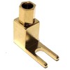 CESS Right Angle Spade Fork - 4mm Banana Plug Socket