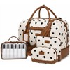 Wogarl 4PCS Weekender Bags for Women Large Overnight Bag Weekend