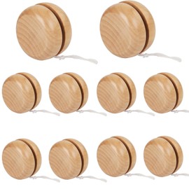 Pack of 10 Yo-Yo JoJo YoYo Party Bags Skill Game Children's Birthday Party for Bags, Wooden Yo-Yo for Children Beginners Birthday Party Goodie Bag Fillers Classroom
