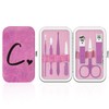 Manicure Set Nail Clipper Kit 7Pcs with 1 Initial Letter
