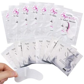 200 Par Parches Hydrogel Contorno Ojos Aplicacion Extencion de Pestañas Almohadillas de Gel Sin Pelusa Cuidado de las Pestañas Proteccion Ojos Parches Bellezas