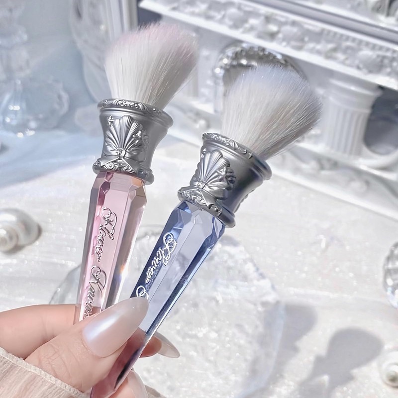 Flower Knows Shell's Jewel Angled Blush Brush,Soft Powder Blush Brush