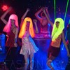 Suncalla 8 Pack Neon Foil Tinsel Wigs Glow in The