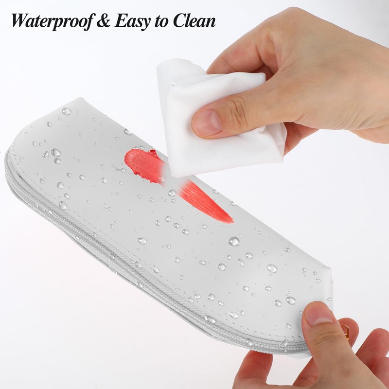 cobee Large Travel Makeup Brush Holder, Portable PU Makeup Brush