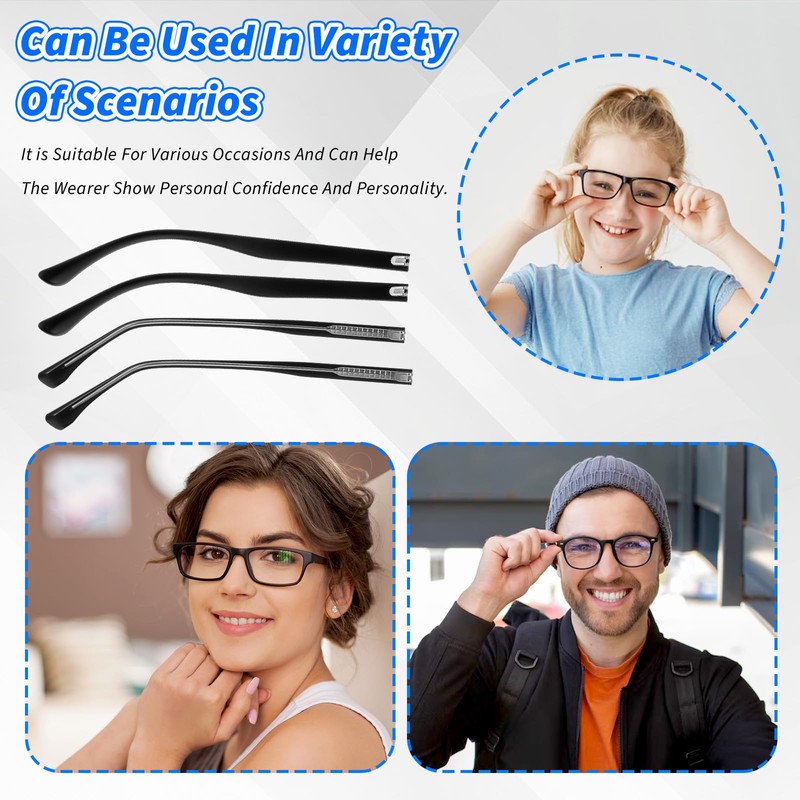 2 Set Universal Glasses Repair Kit with Screws, Glasses Arm