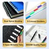CAGIE 5 Subject Spiral Notebooks Set of 4, 240 Pages