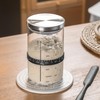 Wissy&Konny Sourdough Starter Jar,2PACK 35OZ Wide Mouth with Ounce Scale