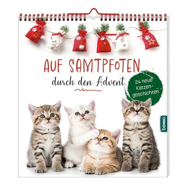Auf Samtpfoten durch den Advent: 24 neue Katzengeschichten