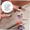 Mikinona Nail Art Design Set Fake Nail Tips Plastic Fan-shaped