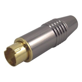 PRO SIGNAL PSG01462 4 Pin Mini DIN Plug with Gold Plated Contacts