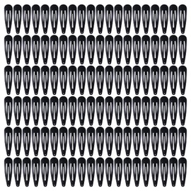 Cinaci - Paquete de 120 pasadores de metal para el pelo, color negro liso de 5 cm, para manualidades, para mujeres, bebés, niñas, niños pequeños, accesorios para el cabello a granel (negro)