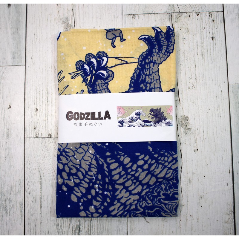 Forkart Godzilla Print Hand Towel, Fugaku, Cherry Blossom