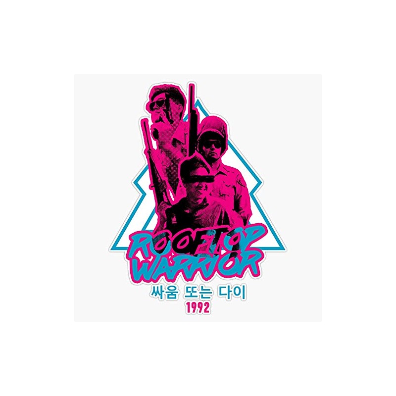 Roof Korean - Neon Special Edition. Bumper Sticker Window Vinyl