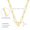 KissYan Diamond Necklace for Women, 14K Gold Plated Cubic Zirconia