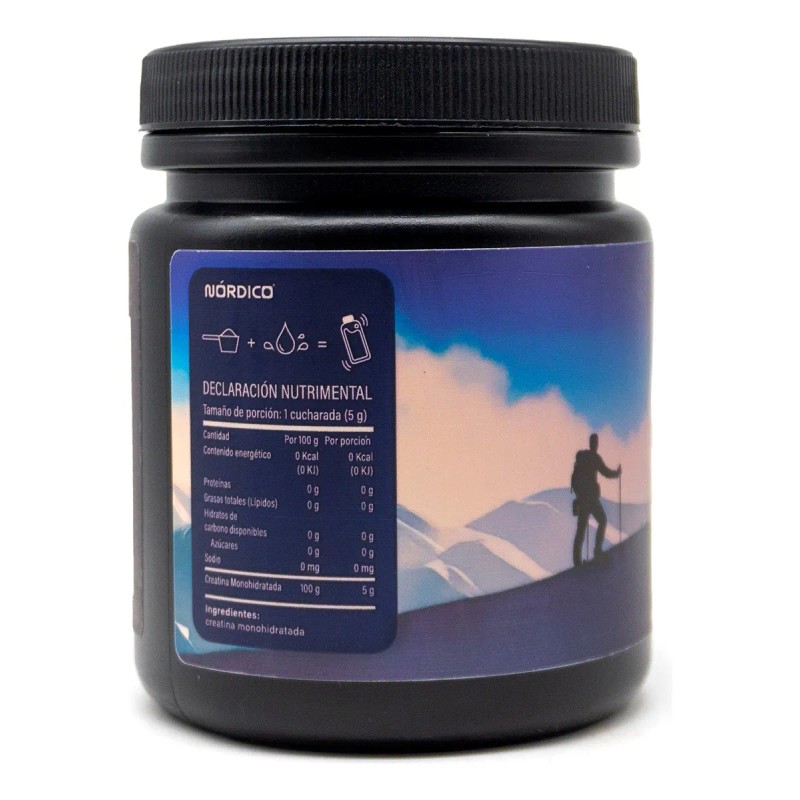 Nórdico® - Creatina Monohidratada, Alta Pureza, 450 Gramos.