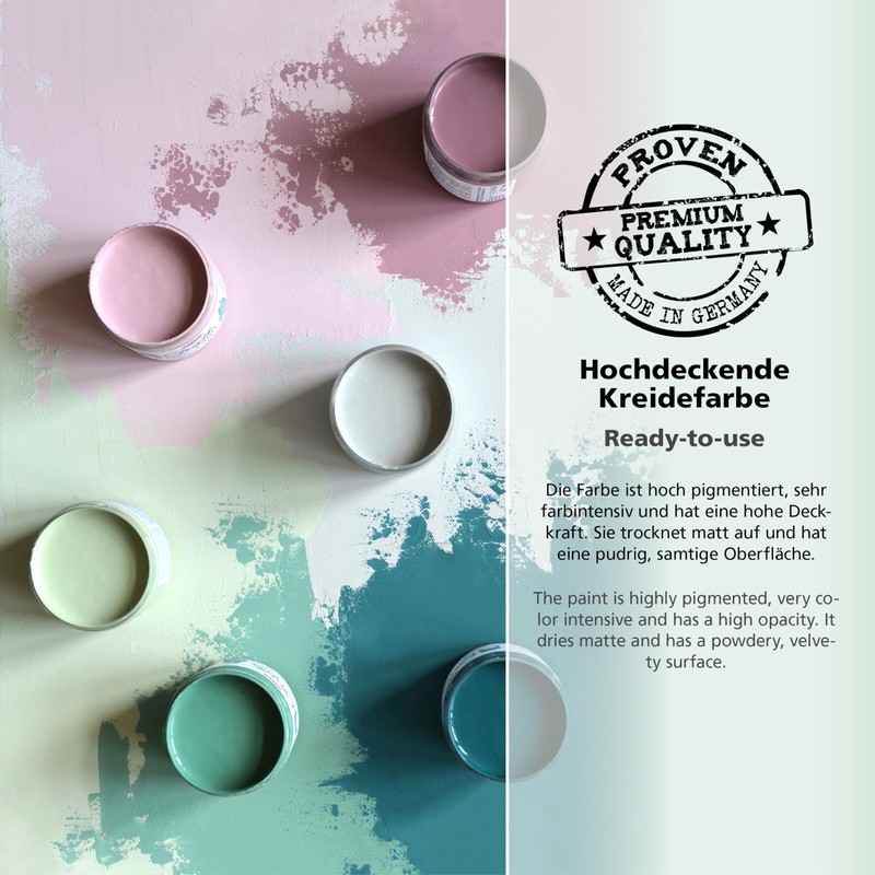 Viva Decor Chalky Opaque Paint 250ml - Powder Blue 601