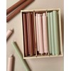 Pack of 4 Rustic Taper Candles, Height: 30 cm, Diameter: