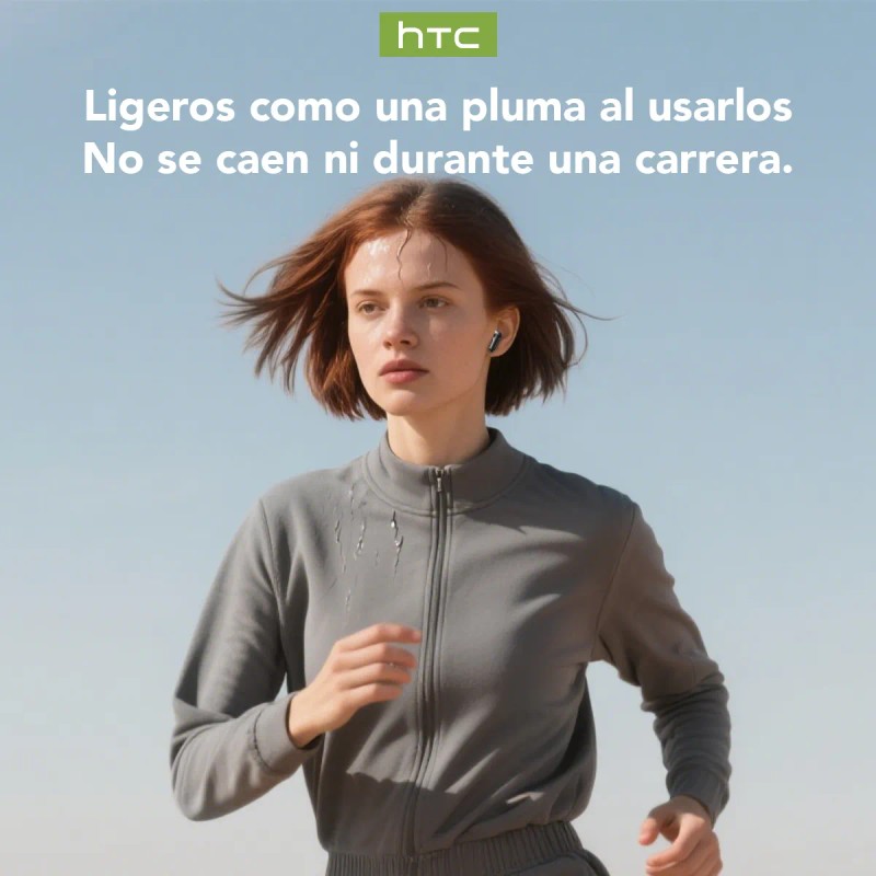 Audifonos Htc Ne20 Color Negro Bluetooth 6.0 Auriculares Inalambricos Con