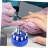 HONMEET 2 Pcs Grinding Head Storage Box Nail Drill Bit