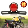 JMTBNO Motorcycle Rear Light 30 LED Motorcycle License Plate Lamp