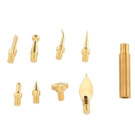 3D Printing Accessories Prints Finished Brass Trim Head, Modified Finishing Tool, Cleaning Needle Scarper, 8-Piece Trimmer Head with 1 Piece Connector