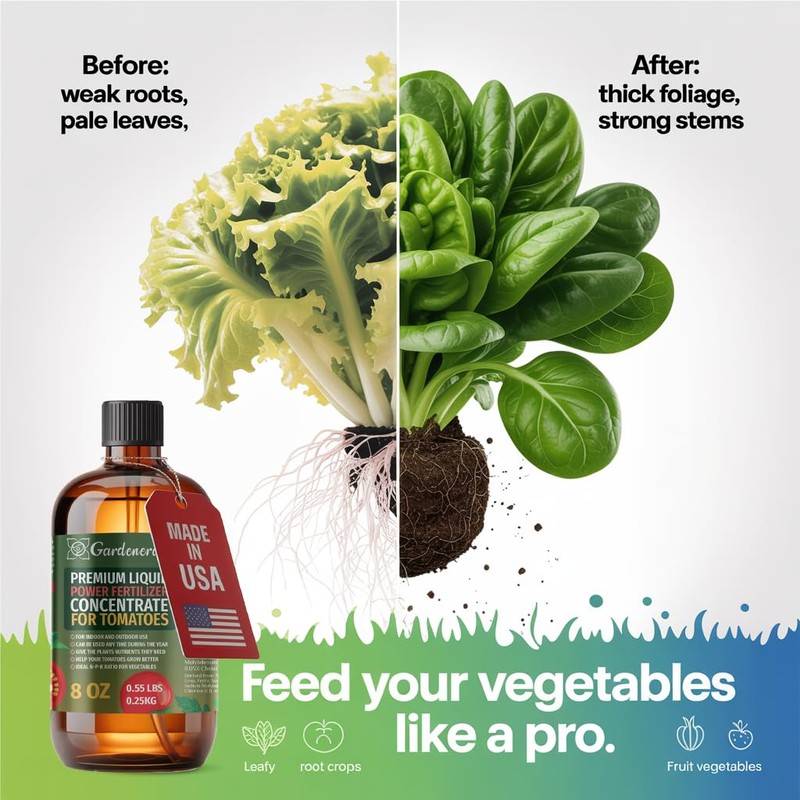Liquid Power Spinach Fertilizer - Professional Liquid Plant Food for