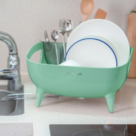 Nineware Kitchen Counter Compact Dish Drying Rack, Retro Green Color