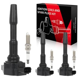 OCPTY 3 Ignition Coils with 3 Iridium Spark Plugs Compatible for Smart Fortwo 2016-2017 Replaces UF808