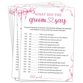 Bridal Shower Games Wedding Shower Games Cards Engagement Party Games Bridal Games for Showers, Wedding Games for Reception 30pcs - Rehearsal Dinner Activities Game Card/HL 017