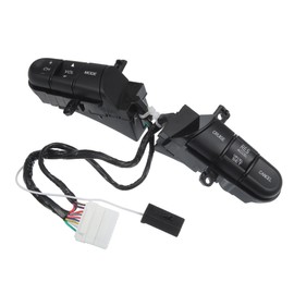 X AUTOHAUX Auto Car Steering Wheel Cruise Volume Control Switch Button Fit for Honda Civic 2006-2008 No36770-SNA-A12 - Pack of 1 Black