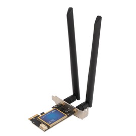 Tarjeta WiFi PCIe, 1200Mbps 2.4G 5G Bluetooth4.0, Adaptador de Tarjeta de Red Inalámbrica de Antena Dual 8DB, para 7 8 10 11