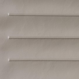 Pleated Marine Vinyl Upholstery Fabric Very Light Gray Sample 3" x 3" Boat Auto