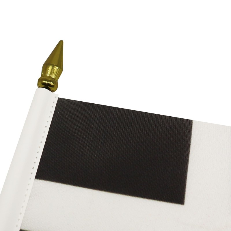 Saint Piran's Table Flag 4'' x 6'' - Cornwall Desk