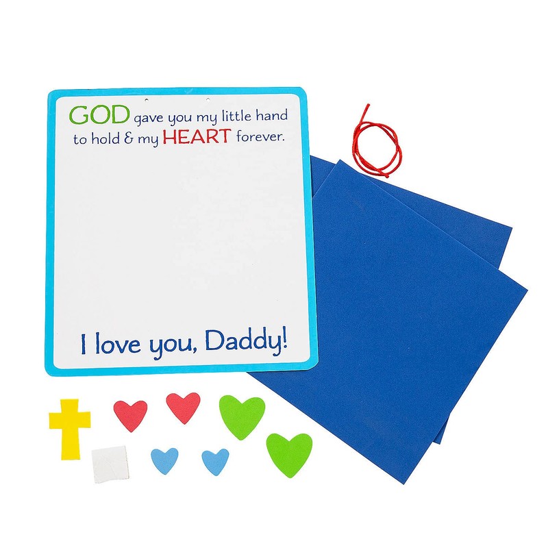 Fun Express Religious Father’s Day Handprint Poem Craft Kit, Makes
