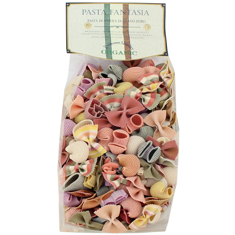 Italian Pasta Fantasia Colored Leftovers (Monnezza Verdure) Pasta, 17.6 Ounces,
