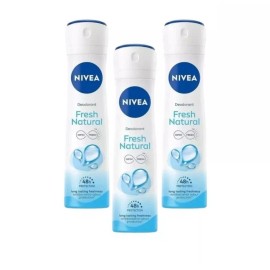 Nivea Deodorant Fresh Natural 48H Long Lasting 5.07oz Pack of 3 New
