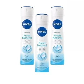 Nivea Deodorant Fresh Natural 48H Long Lasting 5.07oz Pack of 3 New