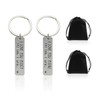 CYNOSURETECH 2 Keychains For Couples, With 2 Storage Bags, Driving