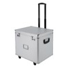GDAE10 Rolling File Box with Lock, Aluminum Alloy Document Box