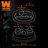 WEN 12-Inch Cyclone-Style Dust Collection Separator Lid with 2.5-Inch Dust