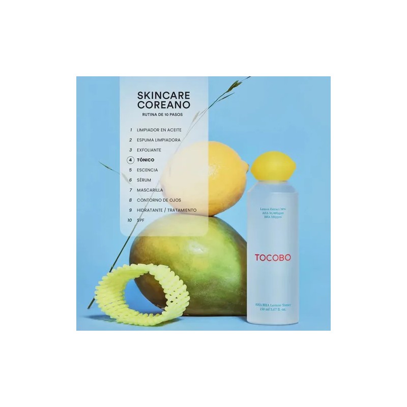 Tocobo Aha Bha Lemon Momento De Aplicación Día/noche Toner
