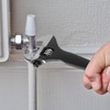 12-Inch Adjustable Spud Wrench, Heavy Duty Alloy Steel, SAE and