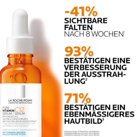 La Roche Posay Pure Vitamin C12 Serum, Anti-Ageing Care with 12% Vitamin C, Regenerating Anti-Wrinkle Facial Care, Firming, Brightening and Antioxidant, Against Pigment Spots, 30 ml