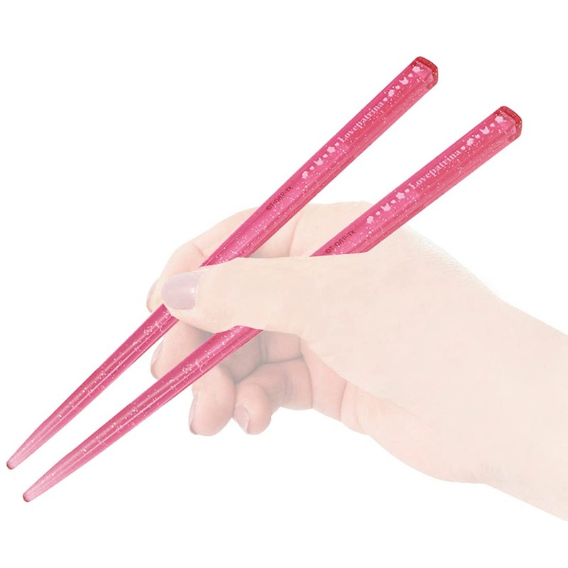 Skater ABS2AMAG-A Children's Chopsticks and Chopsticks Case Set, Silver Ion