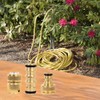 Conectores de Manguera de Jardín Brass Rust‑Resistant – Set 3/6