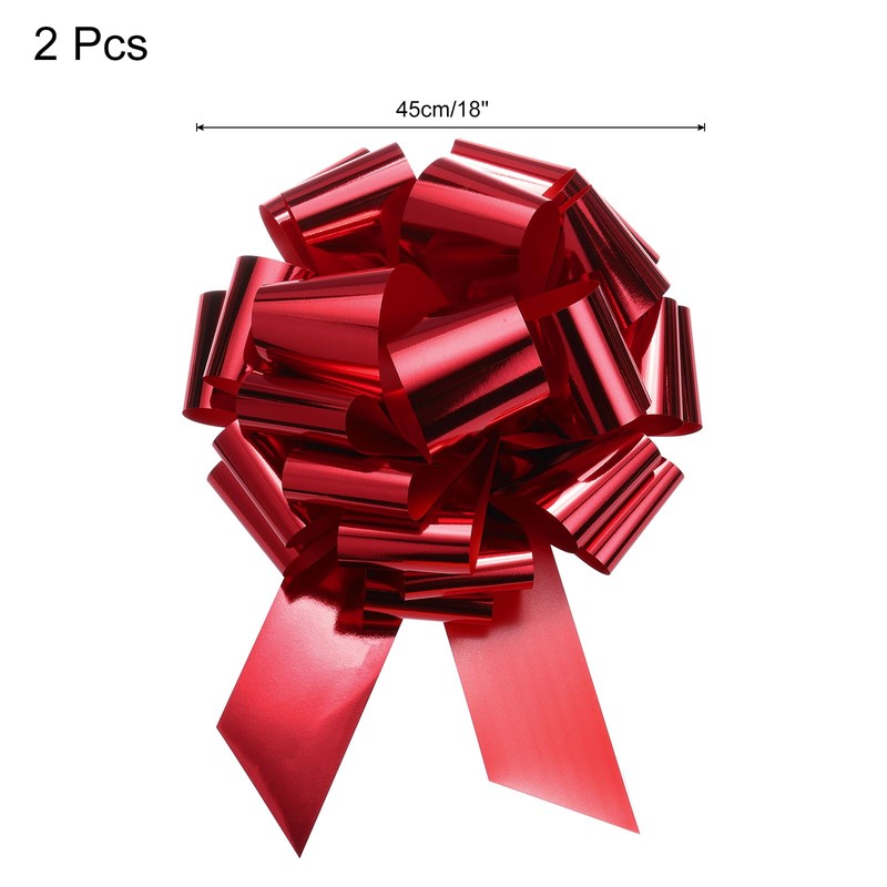 sourcing map 2pcs 18"/45cm Car Extra Giant Large Pull Bow